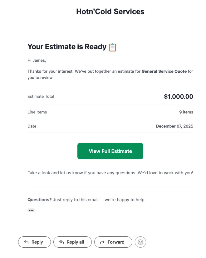 Professional email templates